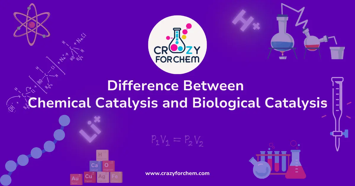 Difference Between Chemical Catalysis and Biological Catalysis