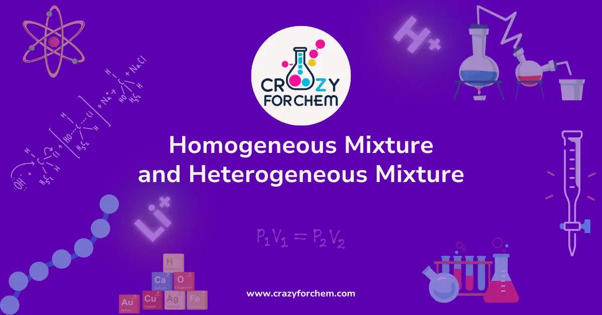 Homogeneous Mixture and Heterogeneous Mixture