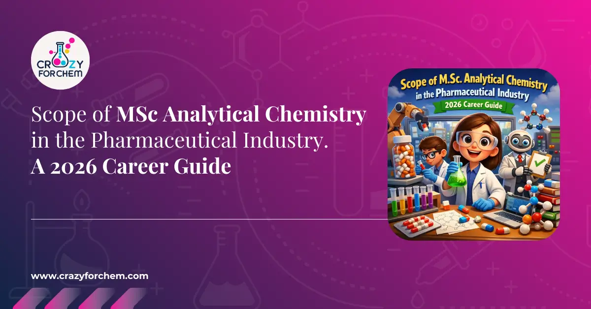 Scope of Msc Analytical Chemistry in pharmaceutical industry